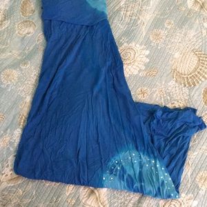 Blue Maxi Skirt